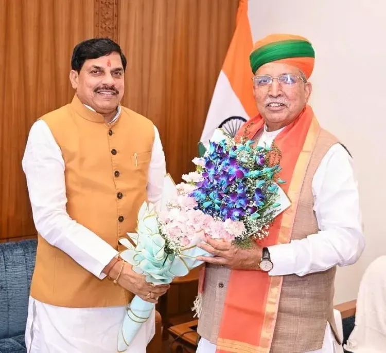 CM Mohan Yadav Calls on Union Law Minister Meghwal in Delhi