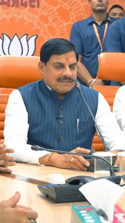 CM Mohan Yadav Celebrates BJP's Rajya Sabha Win in Bhopal