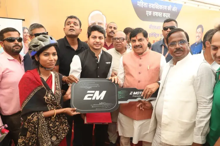 CM Mohan Yadav Distributes Free E-Cycles to Women in Ujjain