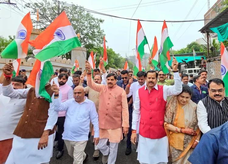 Tiranga Yatra in Bhopal: CM Mohan Yadav flags off youth march on Aug 9