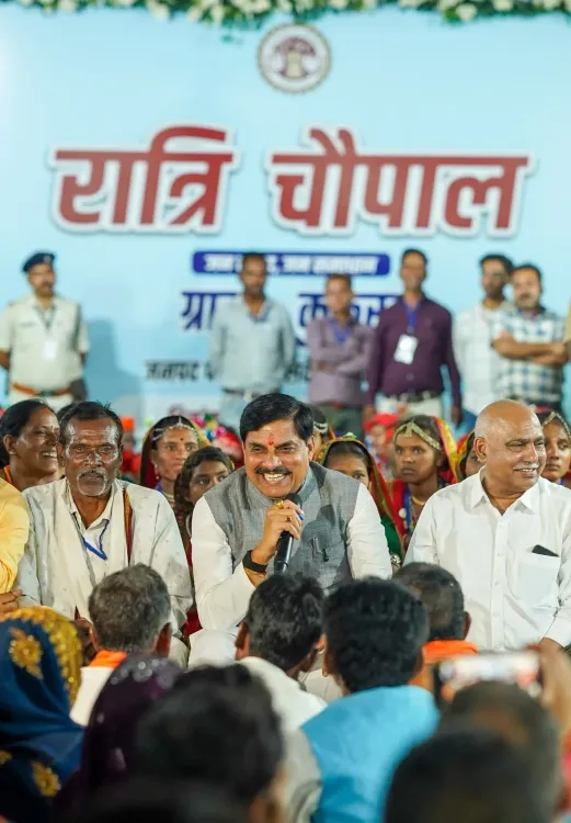 CM Mohan Yadav Holds Night Chaupal in Betul Village