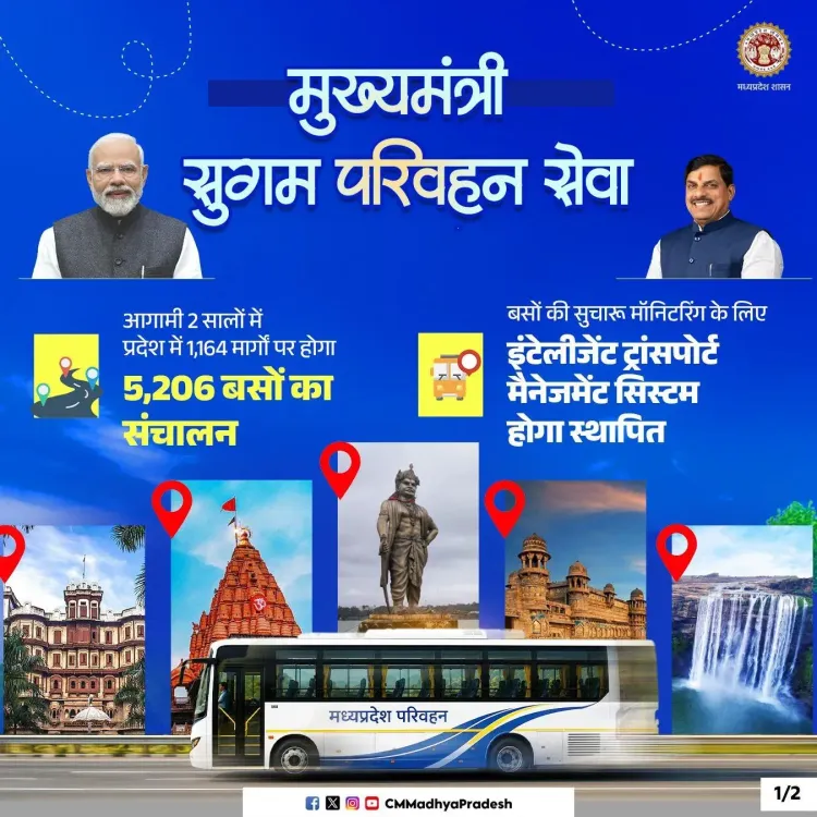 CM Mohan Yadav Launches Sugam Parivahan Bus Scheme in MP