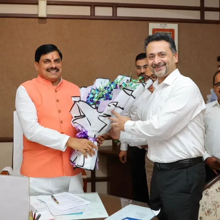 CM Mohan Yadav meets CG Power MD Amar Kol at Vidhan Sabha