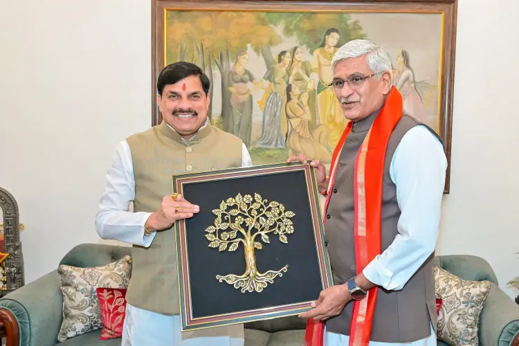 CM Mohan Yadav meets Union Culture Minister Shekhawat in Delhi