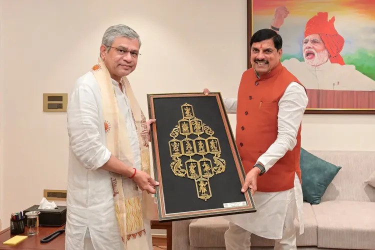 CM Mohan Yadav Meets Union Minister Ashwini Vaishnaw in New Delhi