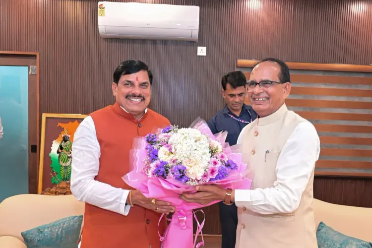 CM Mohan Yadav Meets Union Minister Shivraj Singh Chouhan in Delhi