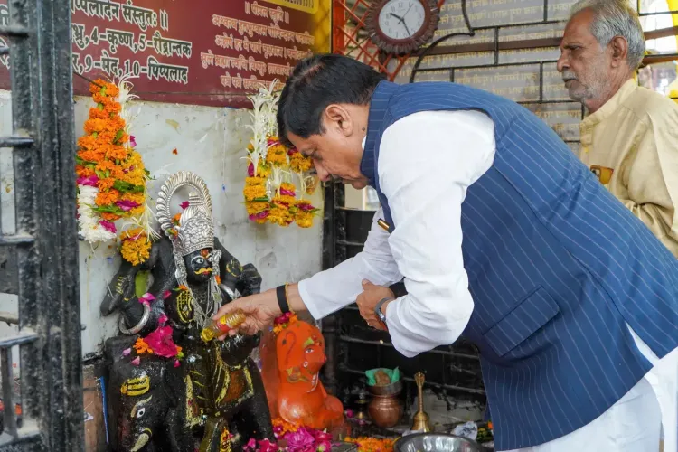 CM Mohan Yadav Offers Prayers at Shani Temple in Ujjain