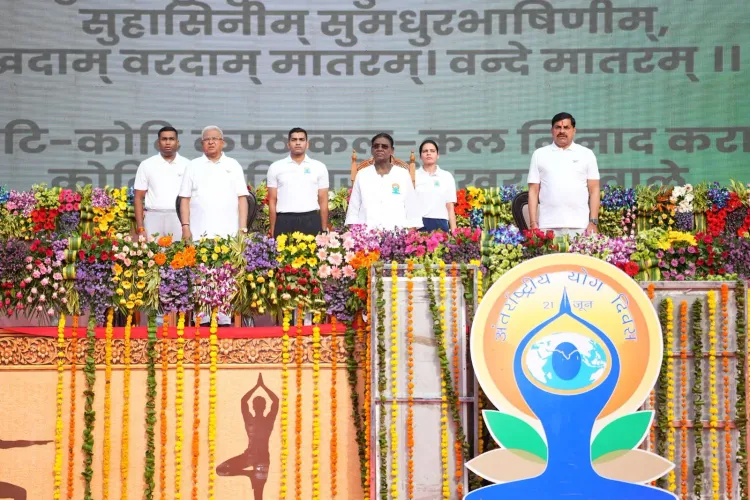 CM Mohan Yadav, President Murmu Lead Yoga Day in Jabalpur