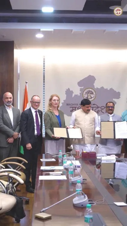CM Mohan Yadav Signs AgriVoltaic MoU With German Project
