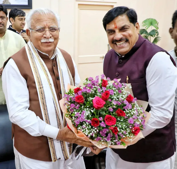 CM Mohan Yadav Welcomes Union Minister Khattar in Indore
