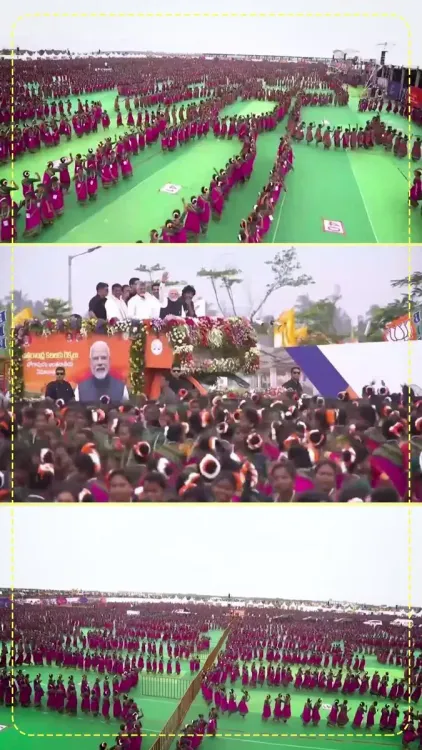 CM Naidu: 13,000 Tribal Daughters Set Record at Bhogapuram Airport Launch
