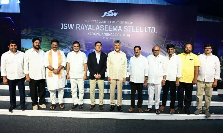 CM Naidu Breaks Ground on JSW Rayalaseema Steel Plant