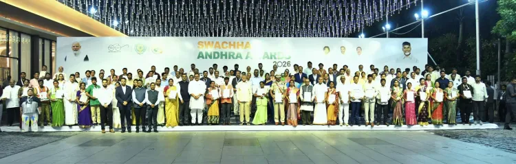 CM Naidu honours Swachha Andhra Awards 2026 winners in Vijayawada