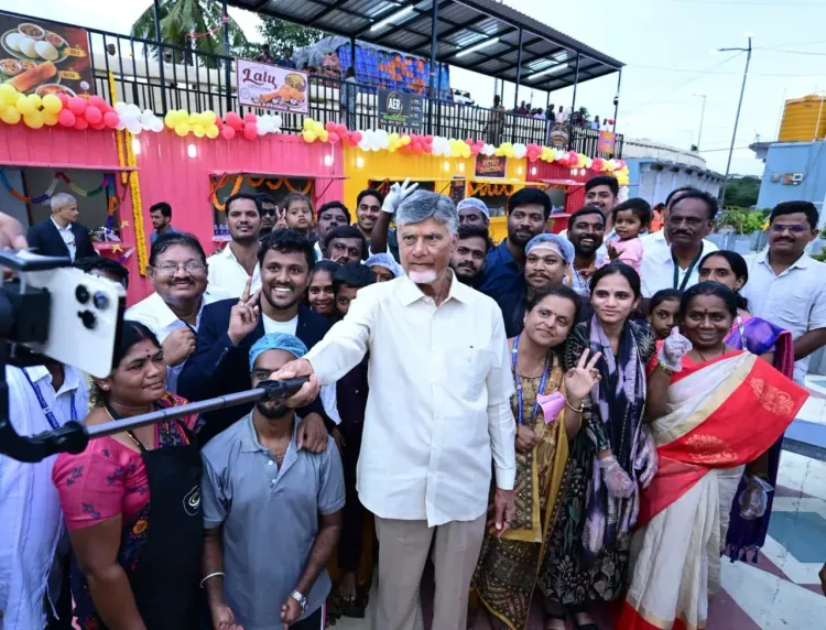 CM Naidu Inaugurates Food Street, Guest House in Kuppam