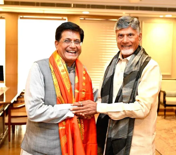CM Naidu Wishes Union Minister Piyush Goyal on Birthday