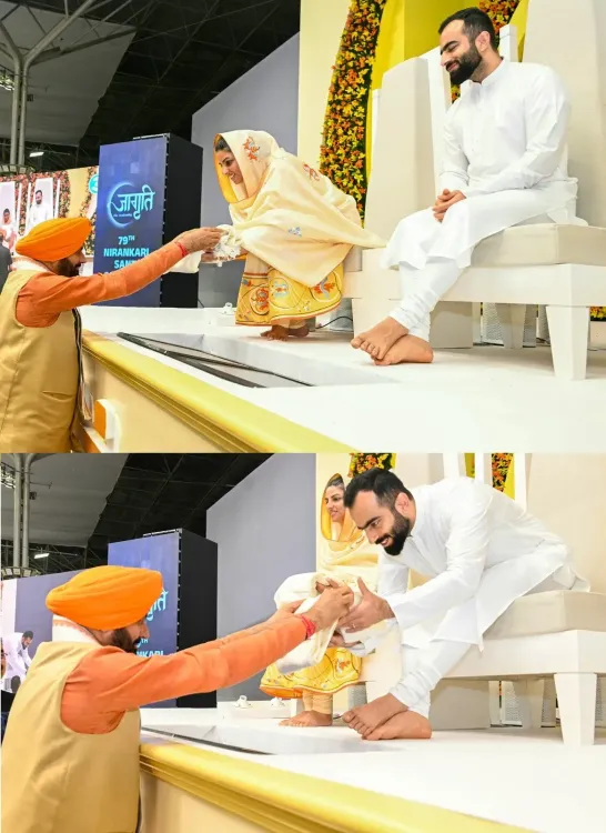 CM Nayab Saini attends 79th Nirankari Sant Samagam in Samalkha