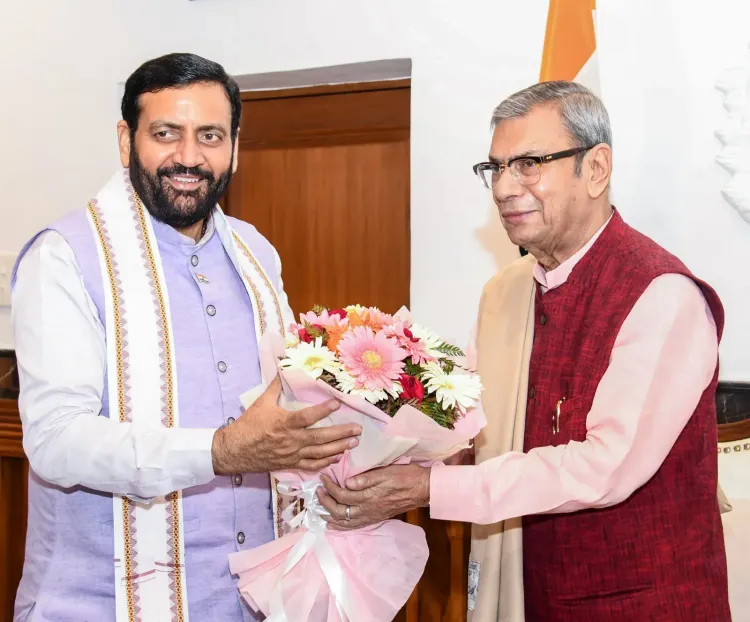 CM Nayab Saini Calls on Haryana Governor at Lokbhawan