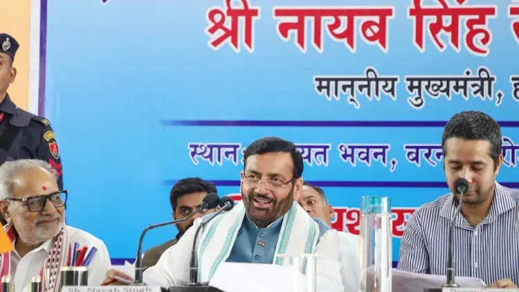 CM Nayab Saini Chairs Grievance Meet in Sirsa, 22 Complaints Heard