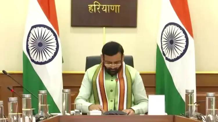 CM Nayab Saini Chairs Haryana Vision-2047 Review Meet