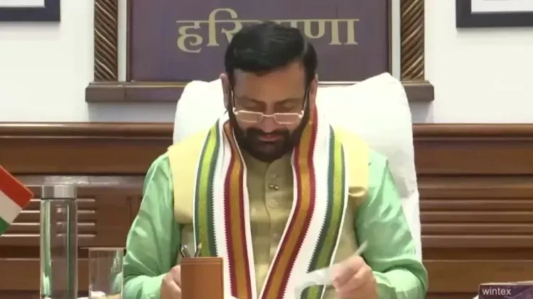 CM Nayab Saini chairs Haryana Vision 2047 transport meet