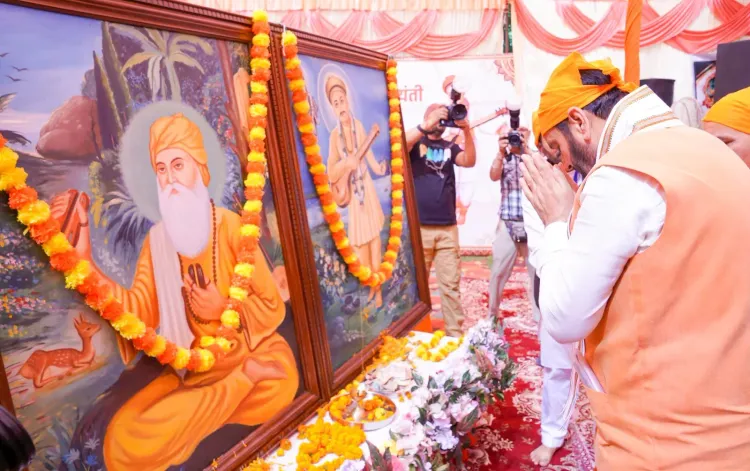 CM Nayab Saini honours Sant Namdev at Chandigarh jayanti event