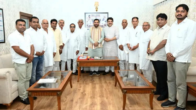 CM Nayab Saini meets Kuldeep Bishnoi, Bishnoi community leaders in Chandigarh