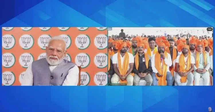 CM Nayab Saini Shares PM Modi's Live Address to Seva Yatra