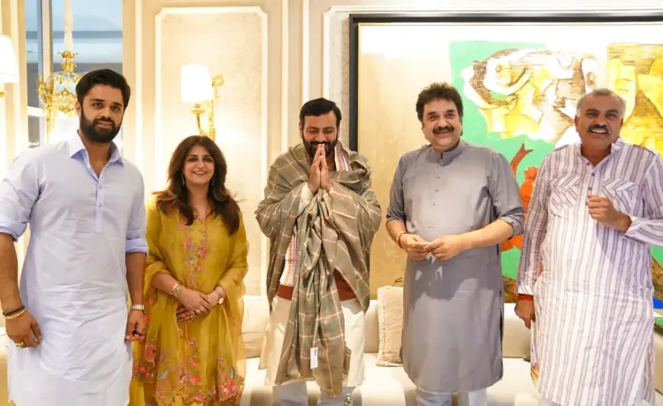 CM Nayab Saini Visits Kuldeep Bishnoi for Tea-Time Chat