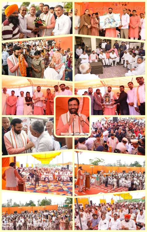 CM Nayab Saini Visits Ladwa Villages, Meets Constituents