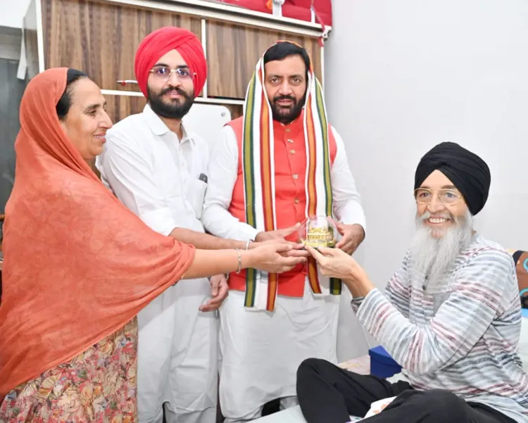 CM Nayab Saini Visits Senior BJP Leader in Dabwali, Sirsa