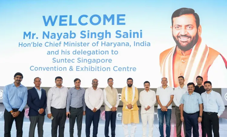 CM Nayab Saini Visits Suntec Singapore, Studies Convention Model
