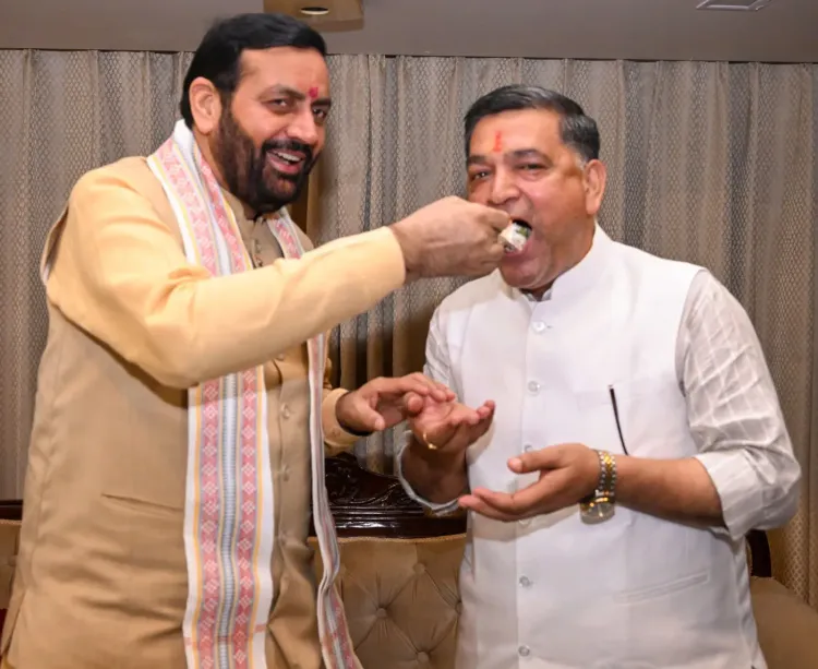 CM Nayab Saini Wishes BJP MLA Satish Fagna on Birthday