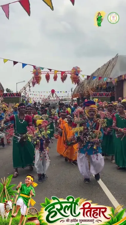 CM Office: Hareli Tihar fills Raipur with folk spirit