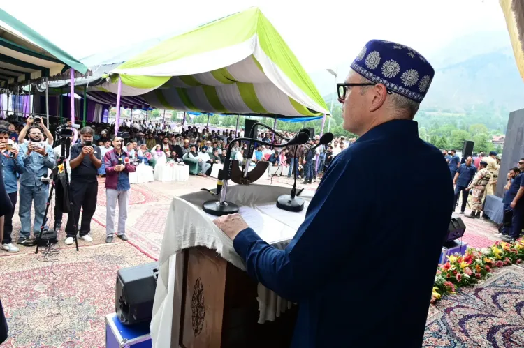 Omar Abdullah at Ganderbal Lavender Festival, vows rehab aid for displaced shopkeepers