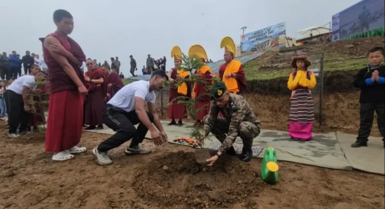 CM Pema Khandu Applauds Army's Plantation Drive in Tawang