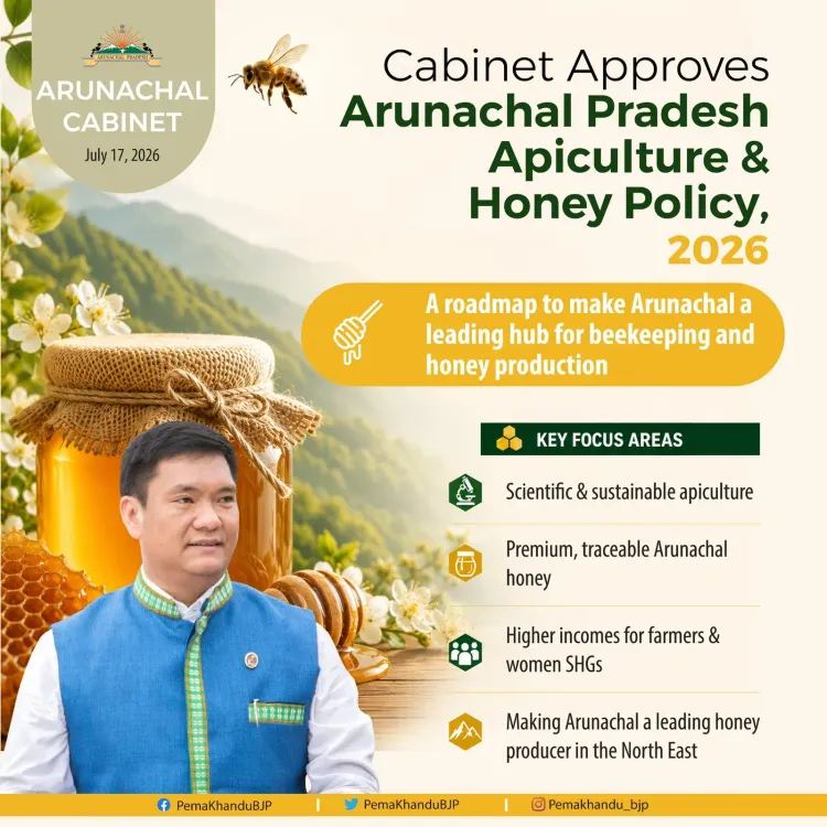CM Pema Khandu Approves Arunachal Honey Policy 2026