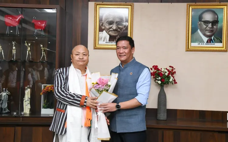 CM Pema Khandu Congratulates Tai Tagak on Rajya Sabha Win