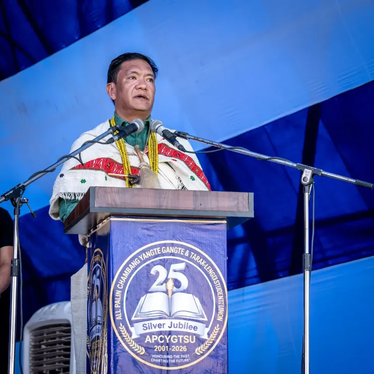 CM Pema Khandu Hails APCYGTSU at Silver Jubilee in Palin