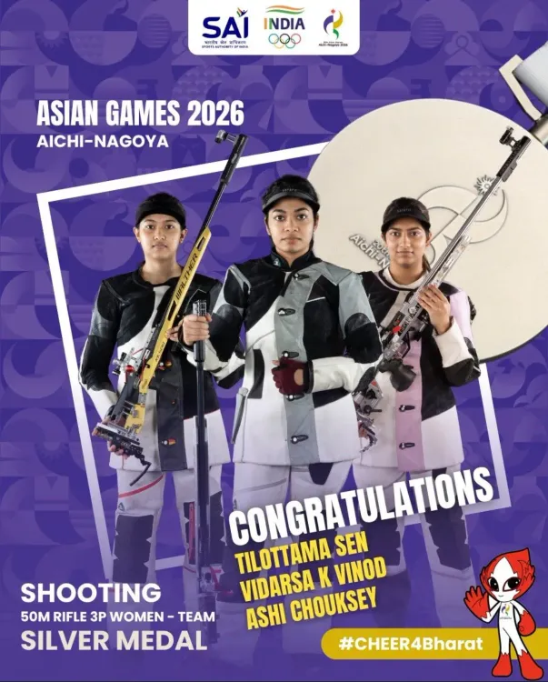 CM Pema Khandu hails India's silver in Women's Rifle Team event
