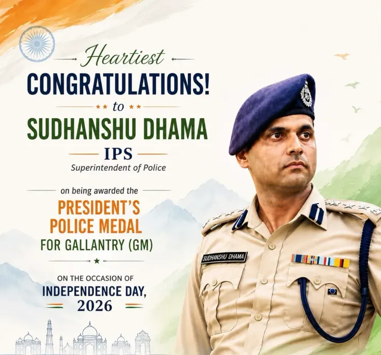 CM Pema Khandu Hails SP Sudhanshu Dhama's Gallantry Medal
