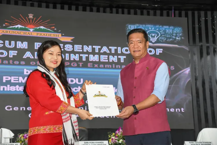 CM Pema Khandu Hands Appointment Orders to 111 PGT Teachers