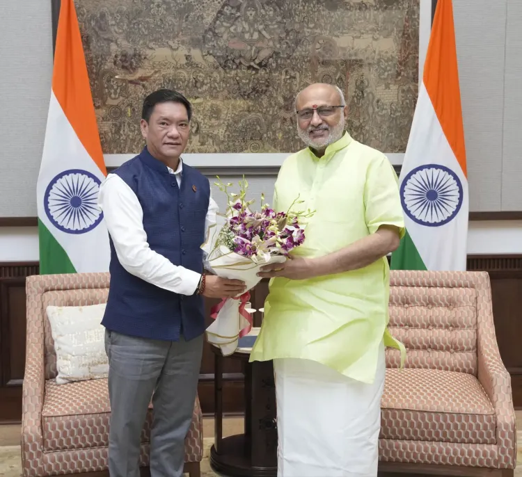 CM Pema Khandu Invites Vice President Radhakrishnan to Arunachal