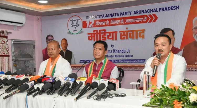 CM Pema Khandu joins BJP Media Samvad in Itanagar