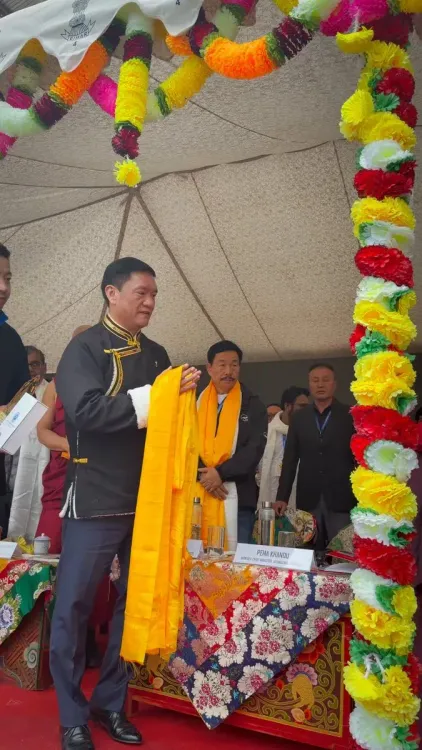 CM Pema Khandu Launches Arunachal Buddhist Confederation Logo