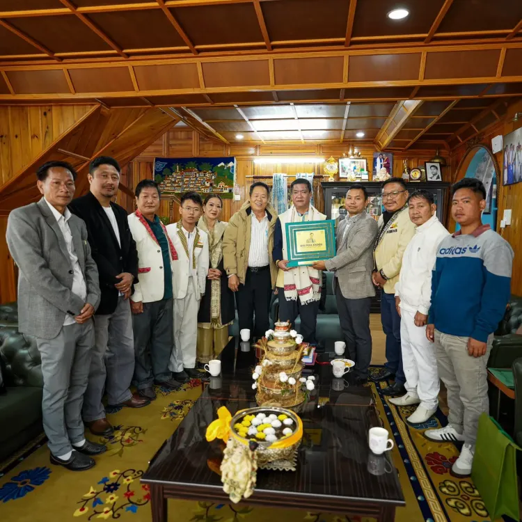 CM Pema Khandu meets BJP Karyakartas of Papum Pare