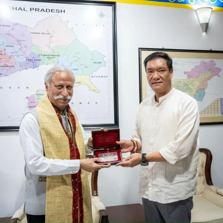 CM Pema Khandu Meets Governor Parnaik, Marks 10 Years of Team Arunachal
