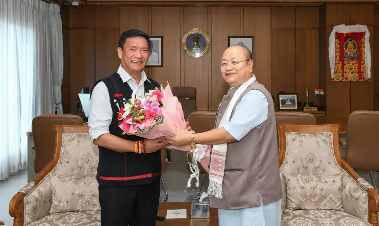 CM Pema Khandu Meets Rajya Sabha MP Tai Tagak on AP Development