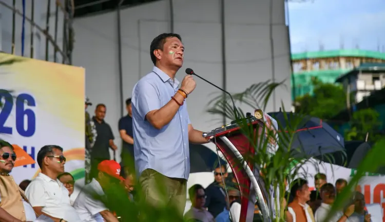 CM Pema Khandu Spotlights Arunachal's Young Stars at Tiranga Yatra