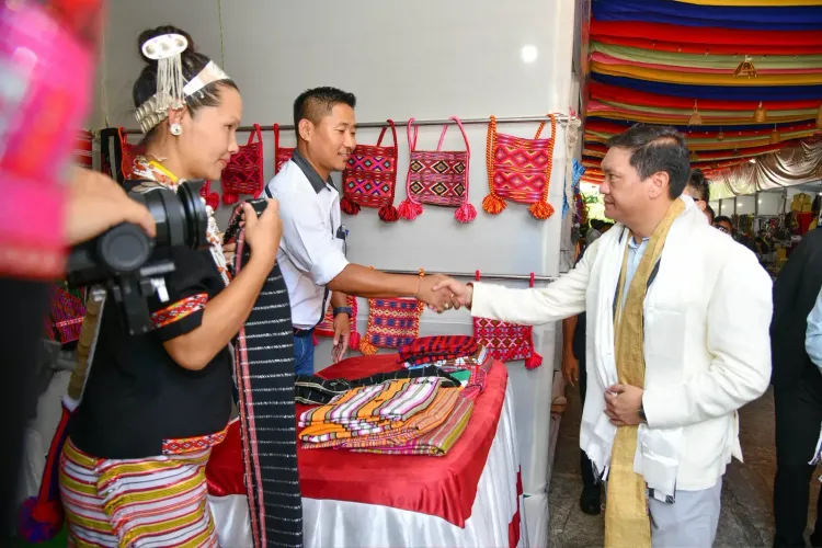 CM Pema Khandu visits National Handloom Day exhibition