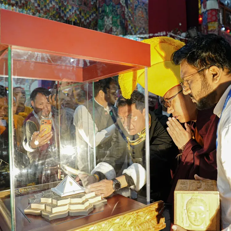 CM Pema Khandu witnesses Buddhist rituals at Tawang Monastery